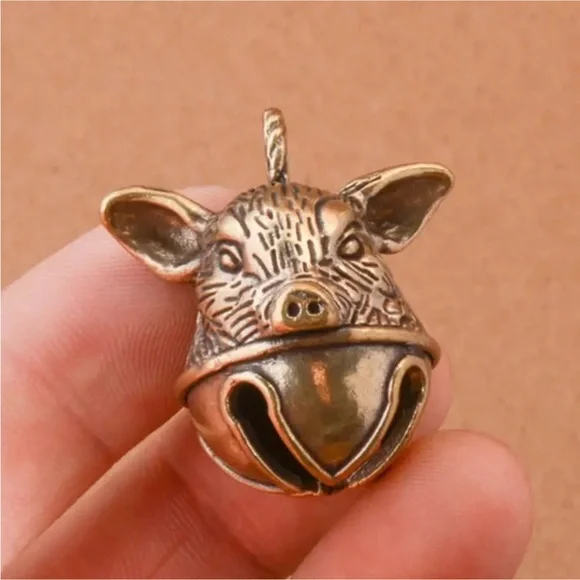 Solid Brass PIG Bell - Picture 7 of 7